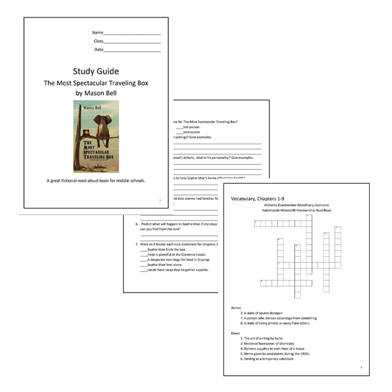 The Most Spectacular Traveling Box printable worksheet