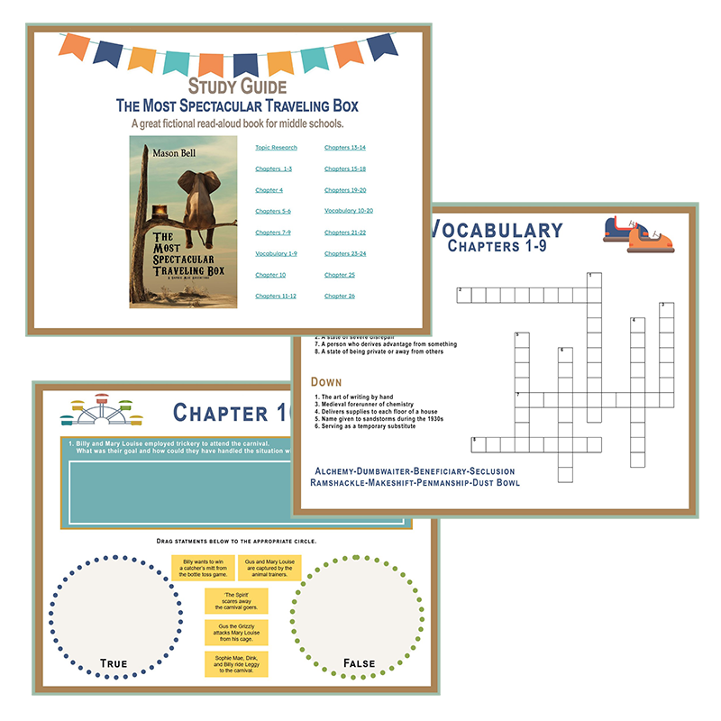 The Most Spectacular Traveling Box interactive Google Slides study guide